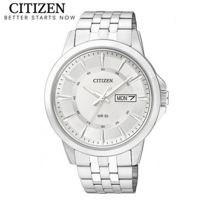 Đồng Hồ Nam Citizen Pin-Quartz Dây Thép Không Gỉ BF2011-51A - Mặt Trắng (41mm)