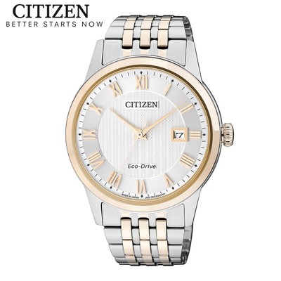 Đồng Hồ Nam Citizen Eco-Drive Dây Thép Không Gỉ AW1234-50A - Mặt Trắng (Sapphire)