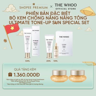 [Hannah Olala Daily x Whoo] Kem Chống Nắng Nâng Tone Whoo UV Ultimate Brightening Tone Up SPF50+/PA++++