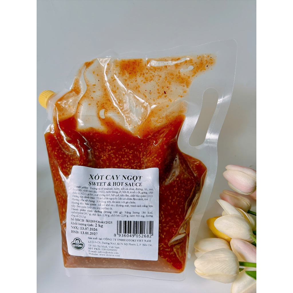 Gói 2kg Sốt Hot & Sweet ( Sốt HS) Ottogi_ Sốt Phủ Gà Rán Siêu Ngon