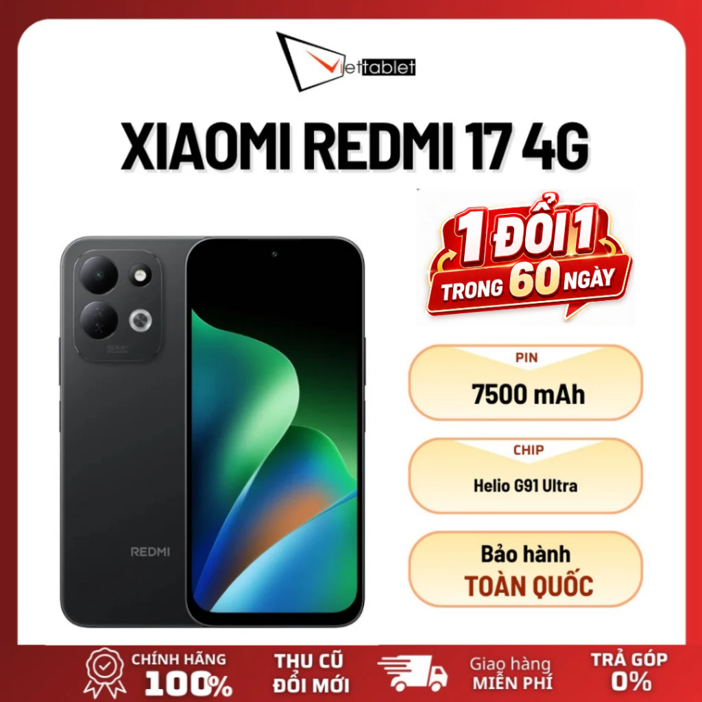 Điện Thoại Xiaomi Redmi 17 4G (4GB - 128GB) - Hàng Chính Hãng