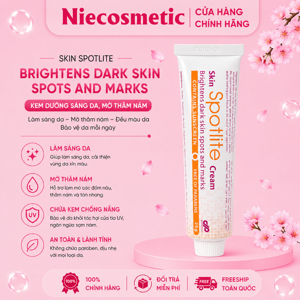 [Công ty] Kem Nám Tàn Nhang Spotlite Cream - Mờ Nám, Tàn Nhang, Dưỡng Trắng Da