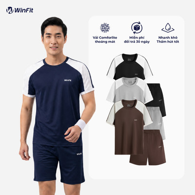 Bộ Quần Áo Thể Thao Nam WINFIT Urban Active vải ComfortLite cao cấp, mỏng nhẹ, thoáng khí, Form Regular năng động WBN001