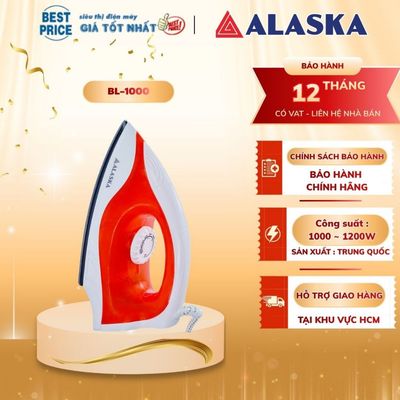 Alaska BL-1000 Bàn là, Bàn ủi khô Alaska BL-1000, dây điện 1m8, 1200w, mặt đế Ceramic BL-1000