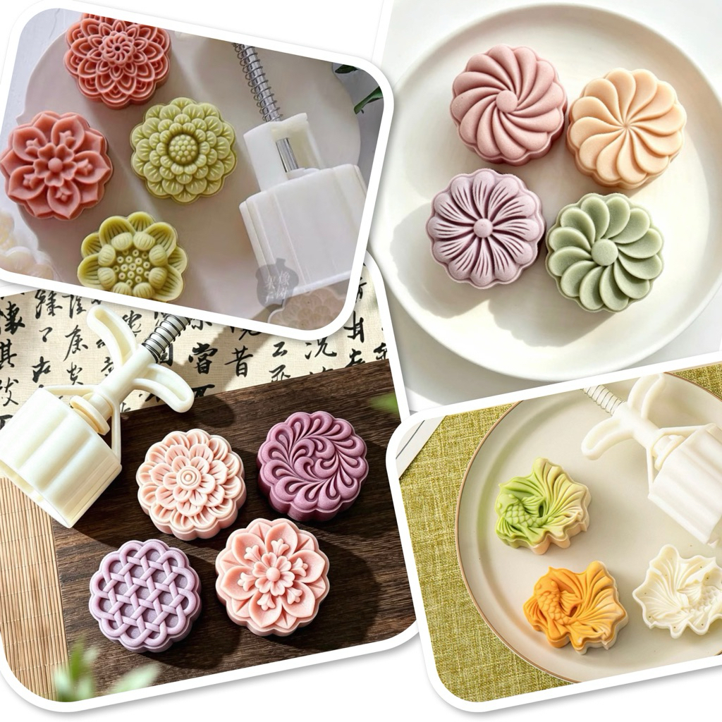 (XẢ KHO)Khuôn trung thu lò xo 50gr-75gr-100gr (30 mẫu mới 2026)
