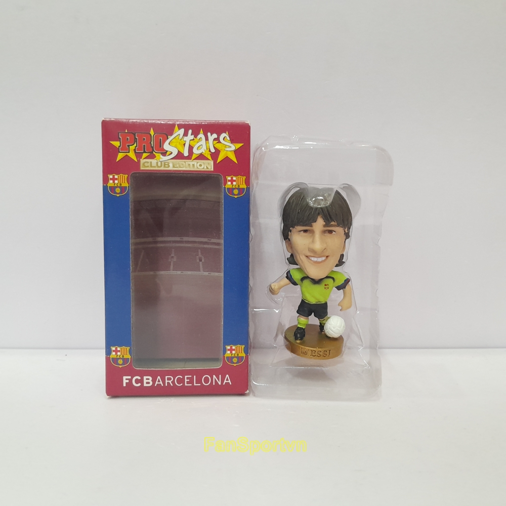 Mô hình tượng cầu thủ bóng đá Lionel Messi 19 Barcelona 2006-2007 away corinthian CG298 prostars fig