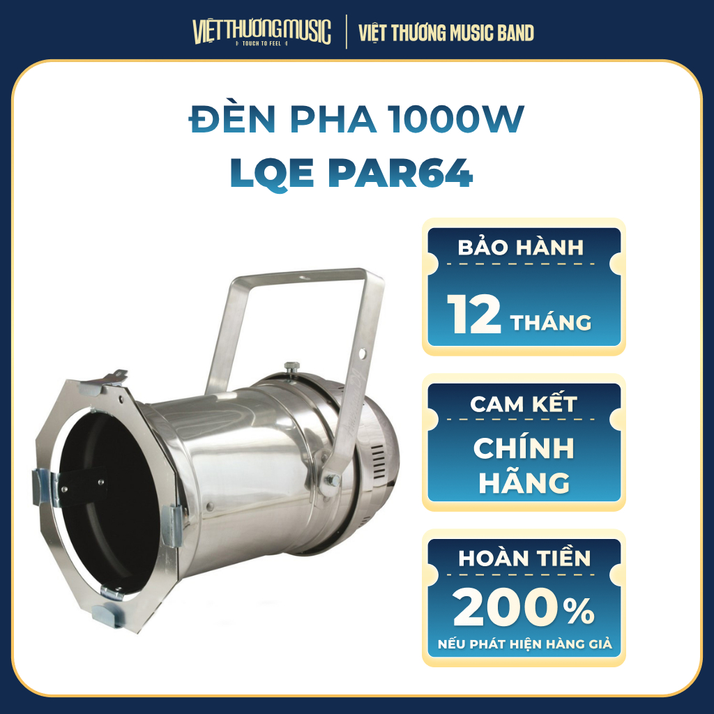 Đèn Pha LQE PAR64 1000W, Chiếu Sáng Sân Khấu, Nhà Hàng, Tiệc Cưới, Showroom Sự Kiện