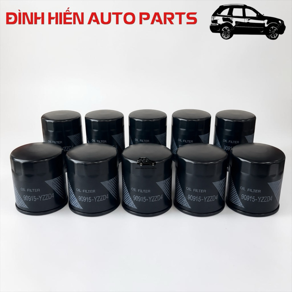 Combo 10 cái lọc nhớt xe Innova, Fortuner, Hilux, Hiace, Prado, Land Cruiser (Hàng OEM: 90915YZZD4)