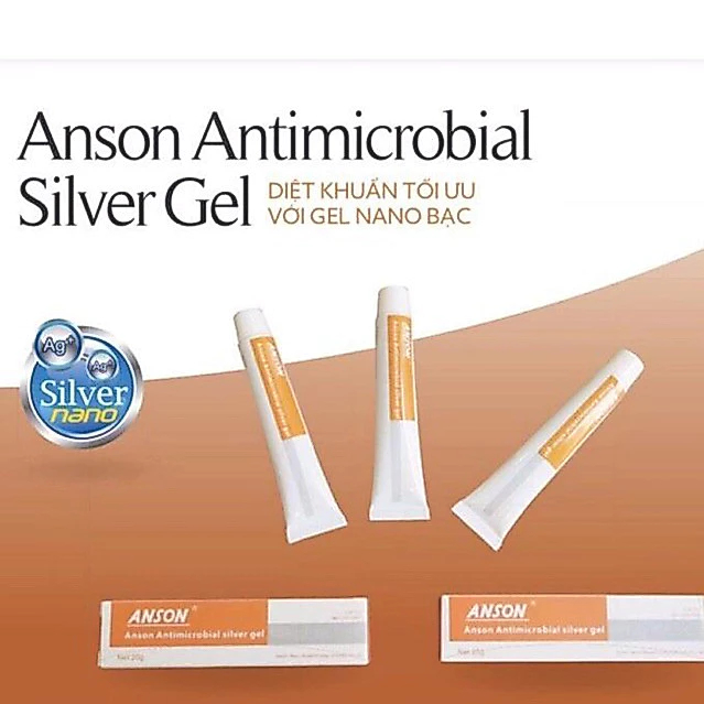 < Hỏa tốc> Anson Antimicrobial silver gel 20g (Gel bạc kháng khuẩn Anson 20g)
