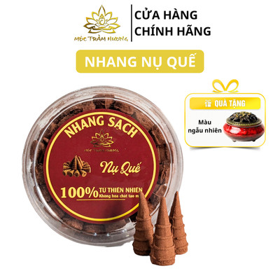 Nụ Quế Xông Nhà Vỏ Quế Sạch Thơm Tự Nhiên (3 Hộp Tặng Lư Gốm Sứ) - Mộc Trầm Hương MTH