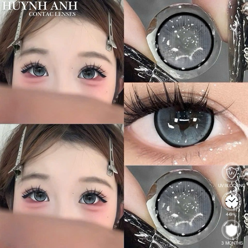 Lens Mắt Kính Áp Tròng xám tây baby Doll Eyes Gray Dia 14.5mm Gdia 14.4mm