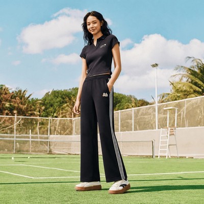 ANTA Nữ Good Luck Happen Quần dài thể thao dệt kim Knitted Track Pants 1626A8302