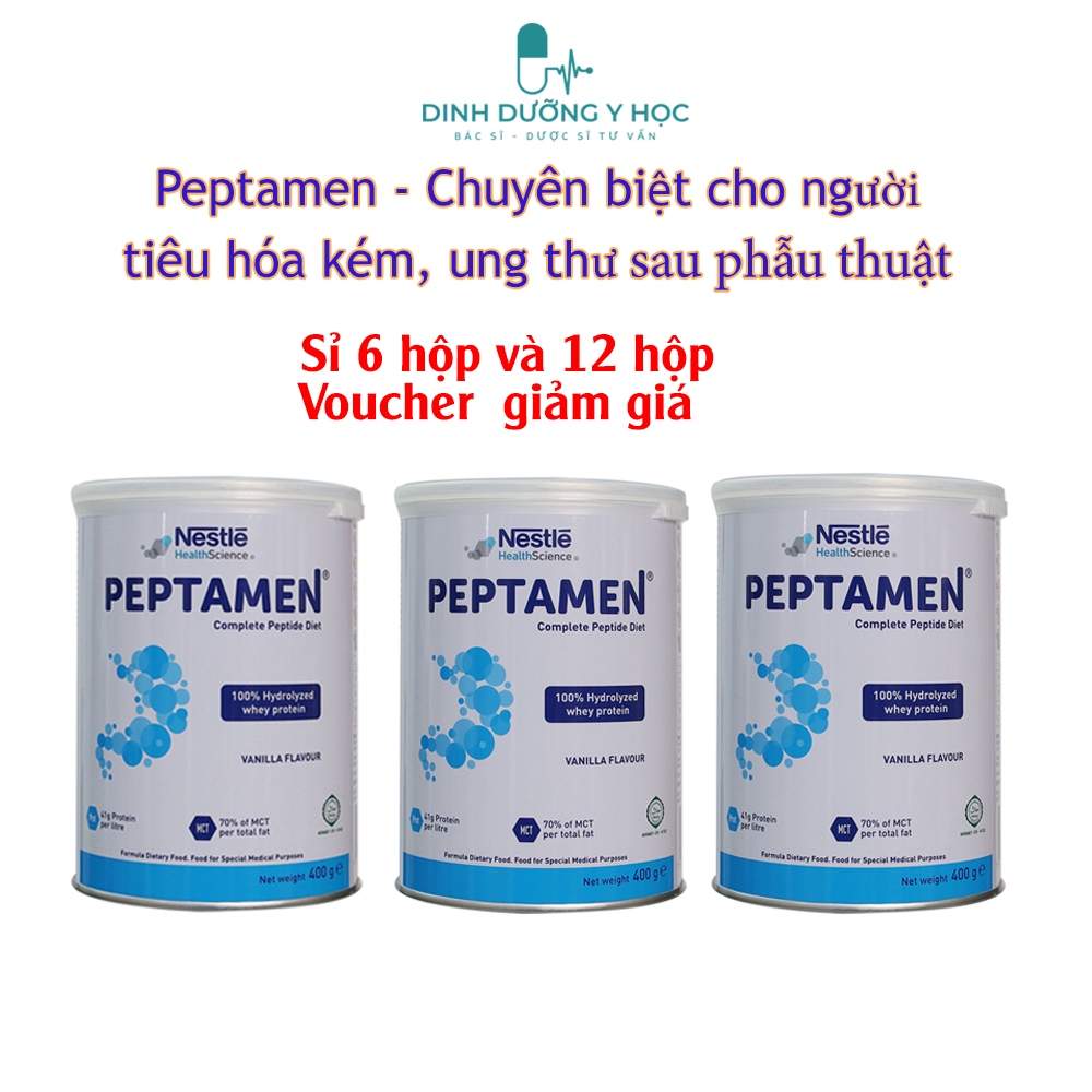 Sỉ 1 thùng sữa Peptamen 12 hộp của hãng Nestle cho bệnh nhân tiêu hóa kém, hấp thu kém