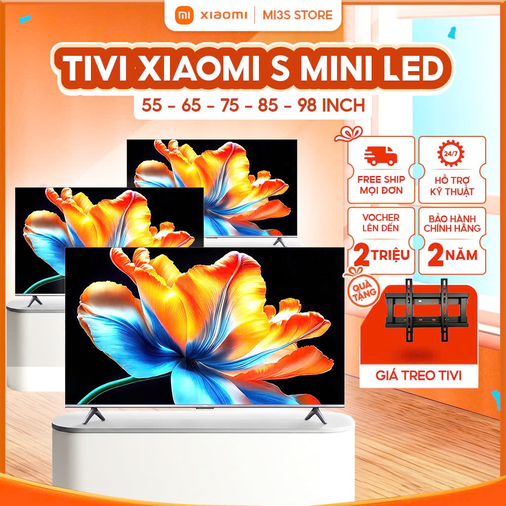 Tivi Xiaomi TV S Mini LED 2026 55/65/75/85/98 Inch | QD-Mini LED 4K, HDR10+, Google TV, Dolby Audio