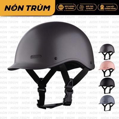 Mũ Bảo Hiểm 1/2 Asia A09 Cá Heo, Đạt Chuẩn, Nam Nữ Đi Xe Máy, Bảo Hành 12 Tháng Tại Nón Trùm