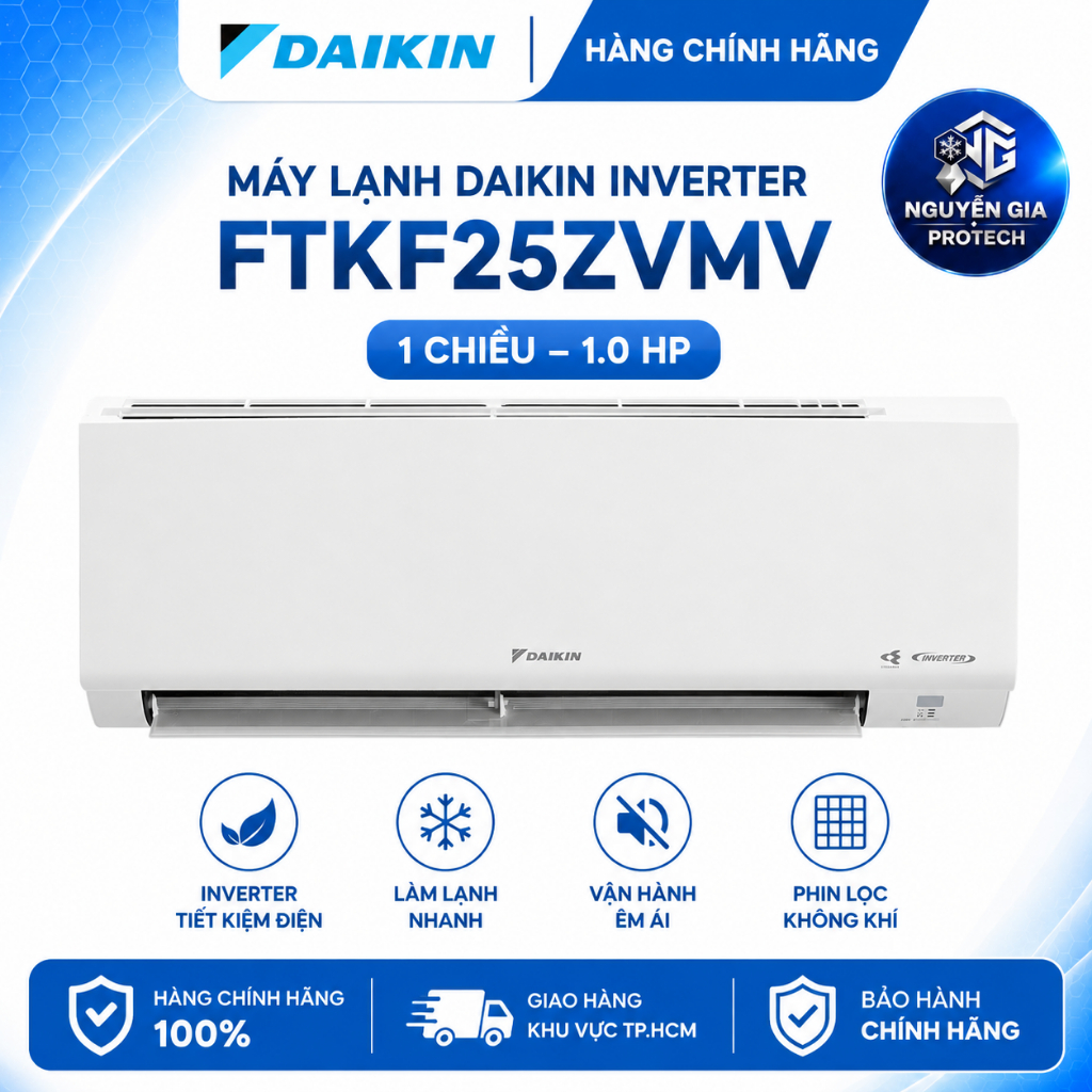 FTKF25ZVMV - Máy lạnh Daikin Inverter 1 HP FTKF25ZVMV - Hàng chính hãng