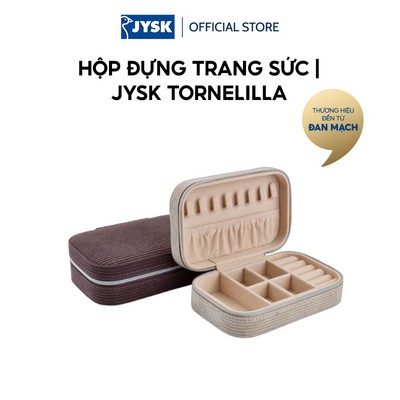Hộp đựng trang sức | JYSK TORNELILLA | polyester | nhiều màu | R10xD16xC5cm