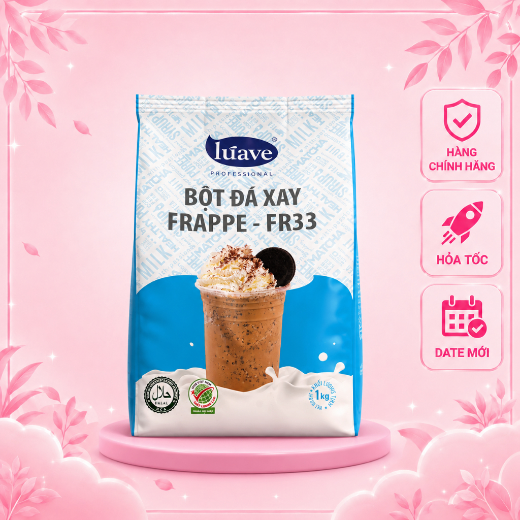 Bột Đá Xay FR33 Luave 1KG – Bột Pha Chế Đá Xay, Sinh Tố, Trà Sữa Và Đồ Uống