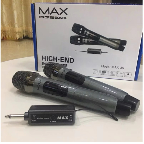 Micro Karaoke Không Dây Đa Năng MTMax Max-39, Hàng Chính Hãng, Bảo Hành 12 Tháng