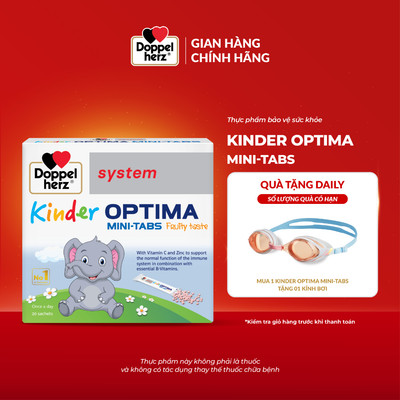 [BS] Thực phẩm bảo vệ sức khỏe Doppelherz Kinder Optima Mini-Tabs