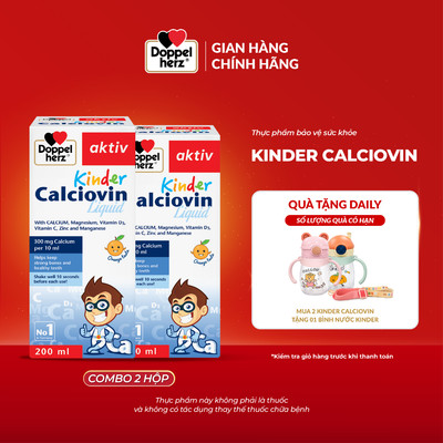 [BS] Combo 2 hộp thực phẩm bảo vệ sức khỏe Doppelherz Kinder Calciovin