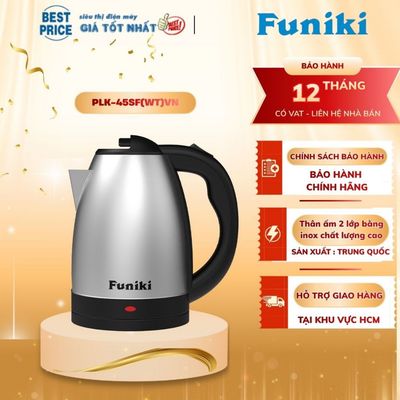 HKT5122 Ấm Đun Siêu Tốc Funiki 2 Lít, 1500W, Thân Inox 2 Lớp, Tự Ngắt An Toàn HKT5122
