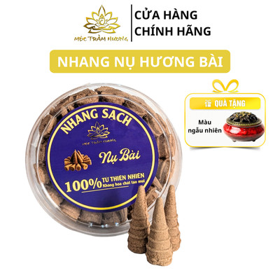 Nụ Hương Bài Thảo Mộc Tự Nhiên Sạch Xông Nhà Thư Giãn (3 Hộp Tặng Lư Gốm Sứ) - Mộc Trầm Hương MTH