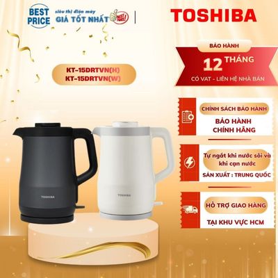 Bình đun siêu tốc Toshiba 1.5 lít KT-15DRTVN(H) KT-15DRTVN(W) - Chính Hãng