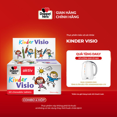 [BS] Combo 4 hộp thực phẩm bảo vệ sức khỏe Doppelherz Kinder Visio