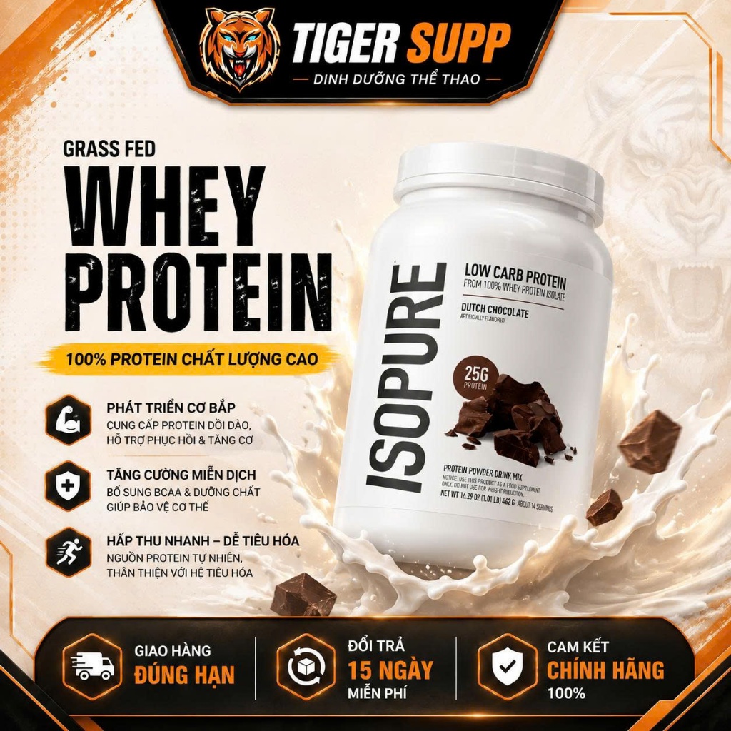 Isopure Whey Protein Isolate 1lbs – Bột Whey Isolate – Sản Phẩm Dinh Dưỡng