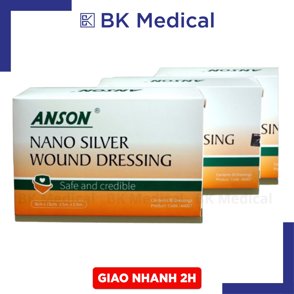 <hỏa tốc> Anson nano silver wound dressing (Băng dán vết thương nano bạc Anson)