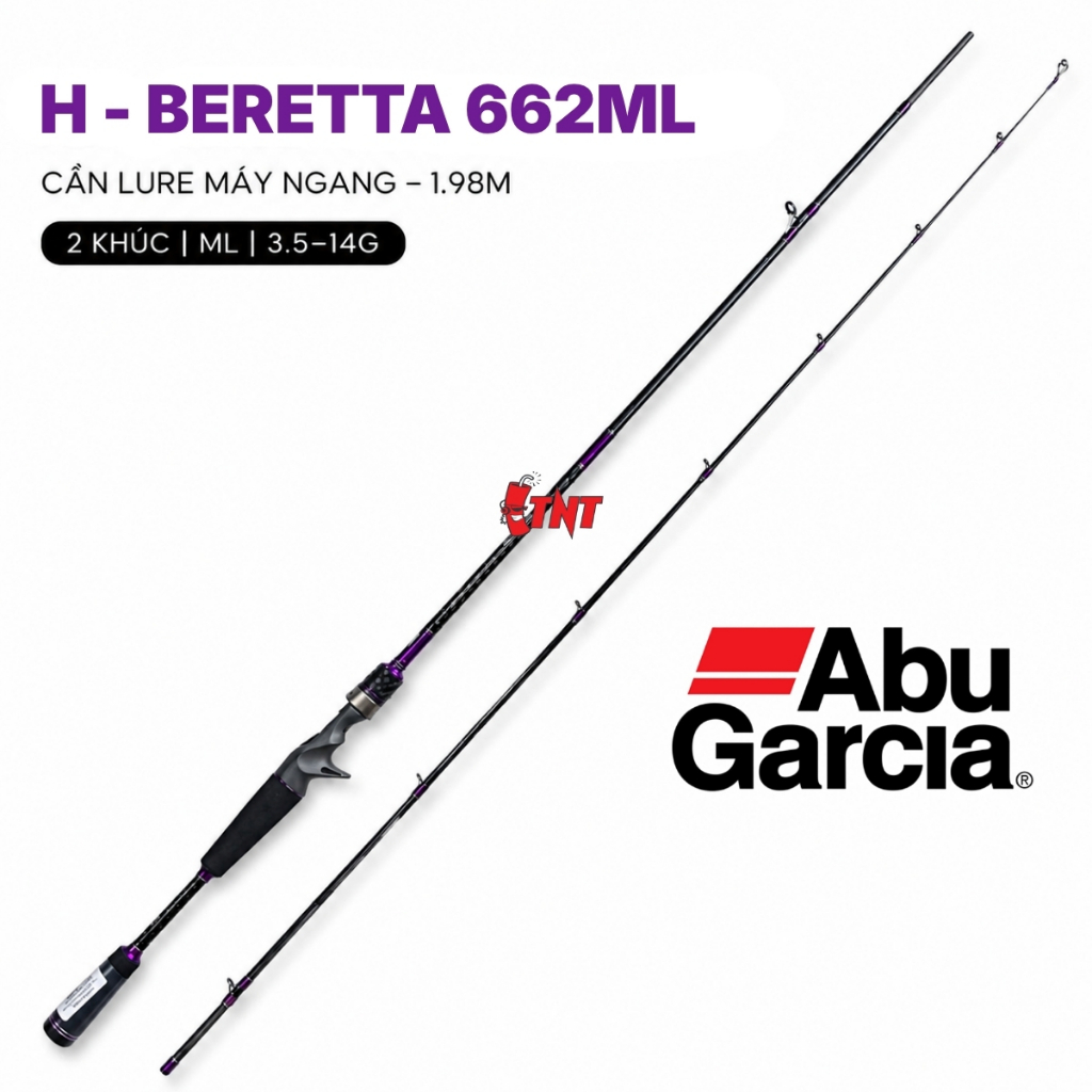 Cần Lure Máy Ngang ABU GARCIA H-BERETTA 662ML – CẦN LURE NHẸ, NHẠY, ĐA DỤNG