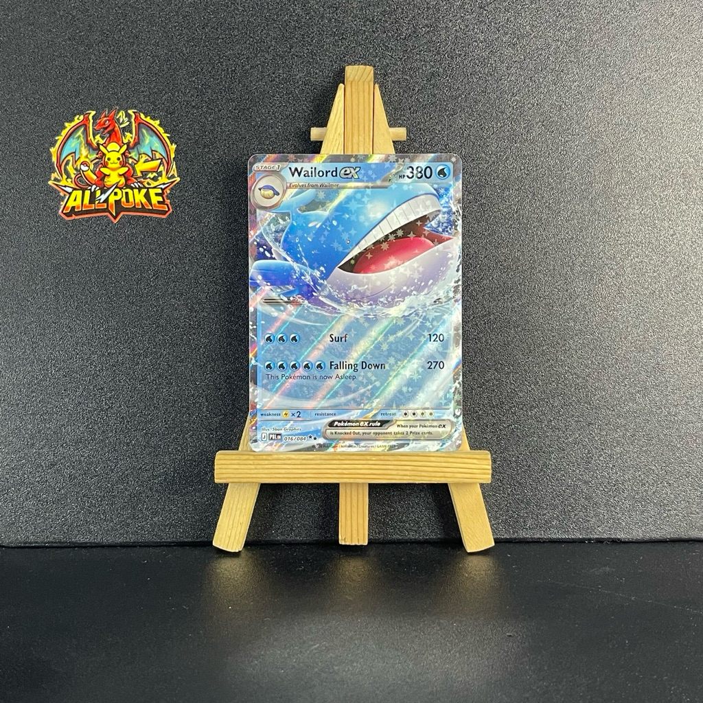 [ AllPoke ] Thẻ Bài Pokemon TCG,Wailord ex - 016/084 -M-NM