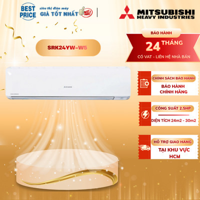 SRK24YW-W5 Máy lạnh Mitsubishi Heavy Inverter 2.5HP SRK24YW-W5