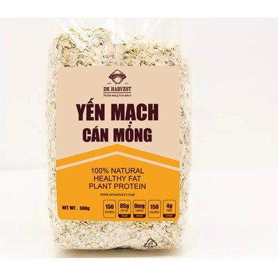 [SPH Sinhvien]  Yến Mạch Cán Dẹt 0.9mm DK Harvest  Túi 500g - Nhập Khẩu Úc | Ngũ Cốc Dinh Dưỡng, eatclean