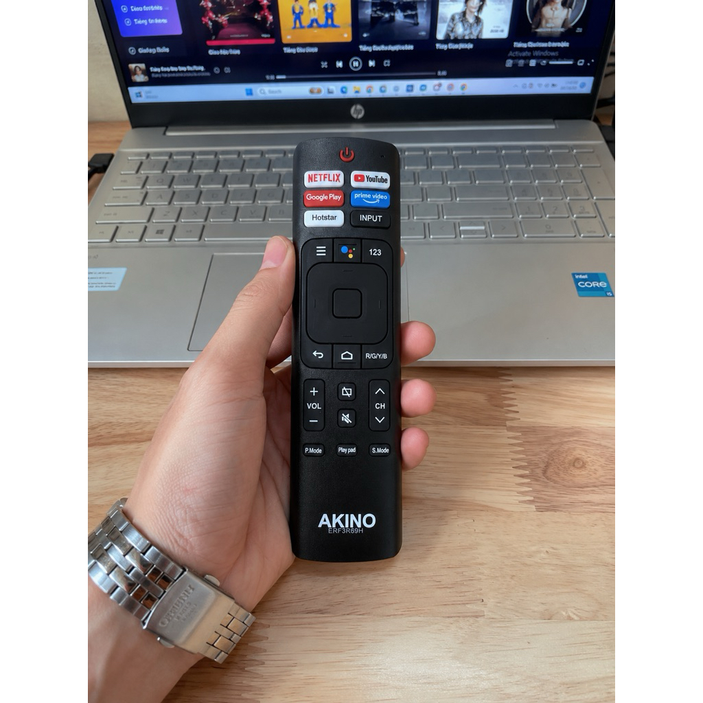 Remote Điều khiển Tivi AKINO giọng nói phím êm