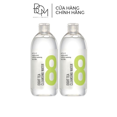 [Deal Độc Quyền] Combo 2 Chai Nước Tẩy Trang Sạch Sâu, Dưỡng Ẩm B.O.M Eight Tea 500ml, Chiết Xuất Chiết 8 Loại Trà