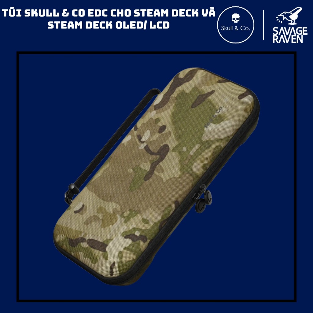 Túi Skull & Co EDC Camo Cho Steam Deck và Steam Deck Oled/ LCD