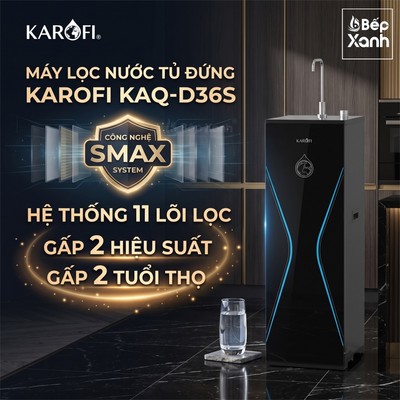 Đỉnh Cao Lọc Sạch: Máy Lọc Nước Karofi KAQ-D36S 11 Lõi - Thiết Kế Sang Trọng, Bảo Hành Chính Hãng 36 Tháng