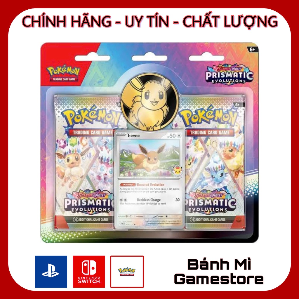 Pokemon TCG: Scarlet & Violet - Prismatic Evolutions Eevee Blister 2-Pack