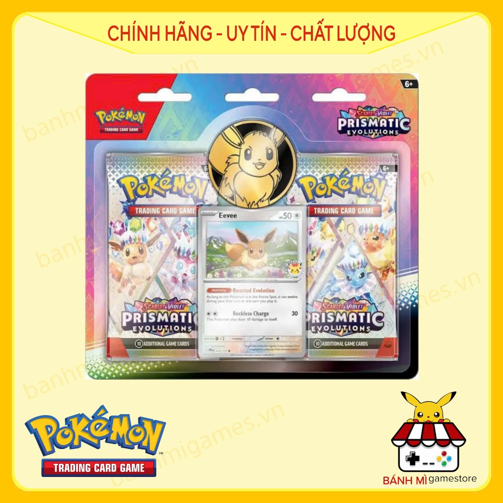 Pokemon TCG: Scarlet & Violet - Prismatic Evolutions Eevee Blister 2-Pack
