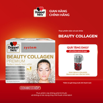 [BS] Combo 5 hộp thực phẩm bảo vệ sức khỏe Doppelherz Beauty Collagen (Hộp 30 ống)