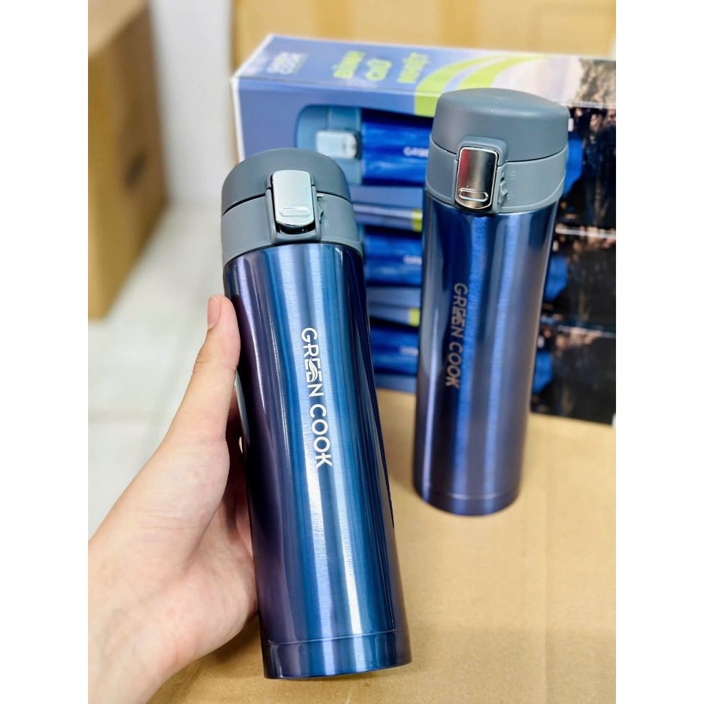 BÌNH GIỬ NHIỆT GREEN COOK 500ML