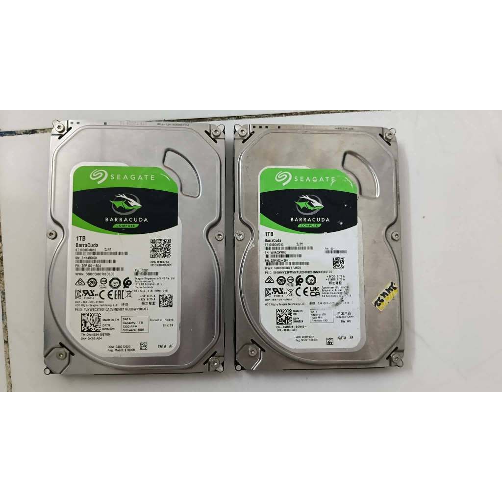 [ Đã Qua Sử Dụng ] Ổ cứng HDD 1TB 3.5 inch Các Mã Khác Nhau 7200RPM, SATA3 SK 60%