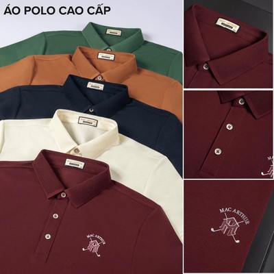 [New] Áo Polo Nam Cao Cấp Mac Arthur Platinum Chất Liệu Lyocell Không Nhăn, Thoáng Mát, Giữ Form SP2