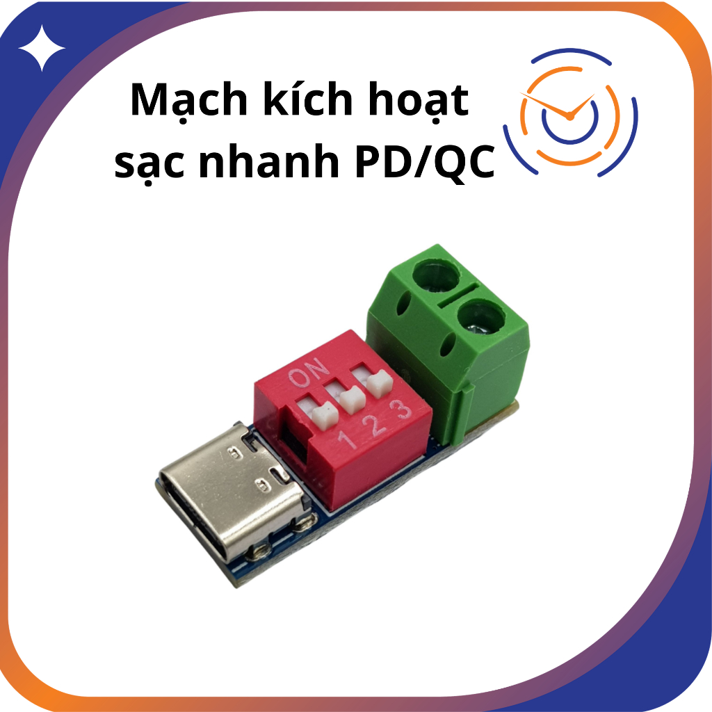 Mạch Kích PD QC USB Type-C Trigger Sạc Nhanh 5V 9V 12V 15V 20V – Module Lấy Nguồn PD/QC