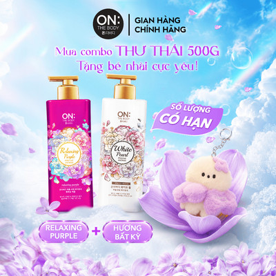 [CHÍNH HÃNG ĐỘC QUYỀN] Combo 2 Sữa Tắm Nước Hoa 3 Tầng Hương On: The Body 500g Lưu Hương 24h Da Ẩm Mịn Mix Phân Loại