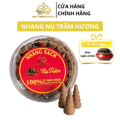 Nhang Nụ Trầm Hương Xông Nhà Sạch Thơm Tự Nhiên (3 Hộp Tặng Lư Gốm Sứ) - Mộc Trầm Hương MTH