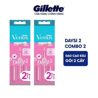 [QT] COMBO 2 Dao cạo Nữ GILLETTE Venus Daisy 2 - Hộp 4 Cây