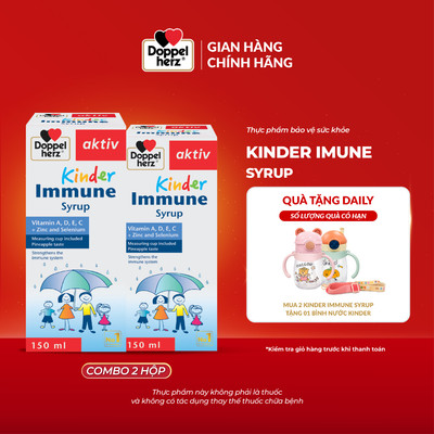 [BS] Combo 2 hộp thực phẩm bảo vệ sức khỏe Doppelherz Kinder Immune Syrup